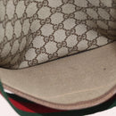 GUCCI GG Supreme Web Sherry Line Tote Bag PVC Beige Red 39 02 003 Auth kk650A-19