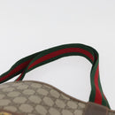 GUCCI GG Supreme Web Sherry Line Tote Bag PVC Beige Red 39 02 003 Auth kk650A-8