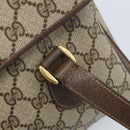 GUCCI GG Supreme Hand Bag PVC Gold Beige 116 02 080 Auth kk651-14