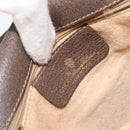 GUCCI GG Supreme Hand Bag PVC Gold Beige 116 02 080 Auth kk651-17