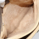 GUCCI GG Supreme Hand Bag PVC Gold Beige 116 02 080 Auth kk651-21
