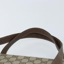 GUCCI GG Supreme Hand Bag PVC Gold Beige 116 02 080 Auth kk651-8