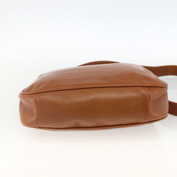 GUCCI Bamboo Shoulder Bag Leather 2way Brown Gold 001 0166 1638 Auth kk652