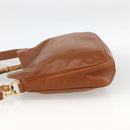 GUCCI Bamboo Shoulder Bag Leather 2way Brown Gold 001 0166 1638 Auth kk652-4