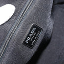 PRADA Tote Bag Nylon Black Silver Auth kk655-10