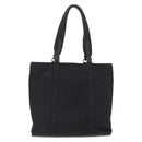 PRADA Tote Bag Nylon Black Silver Auth kk655-2