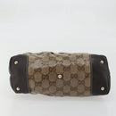 GUCCI GG Crystal Hand Bag Beige Gold 223964 Auth kk656-5
