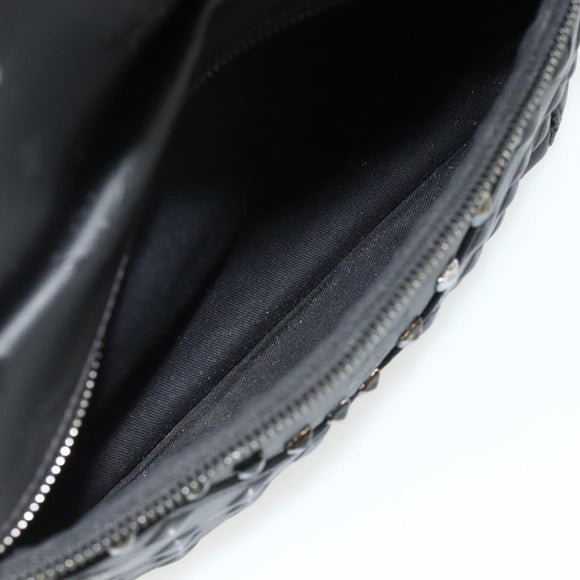 MCM Vicetos Logogram Backpack PVC Black Auth kk657A