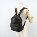MCM Vicetos Logogram Backpack PVC Black Auth kk657A-25