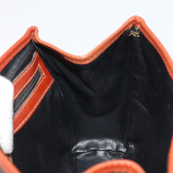 FENDI Pecan Canvas Hand Bag PVC 2way Black Brown Auth kk661A