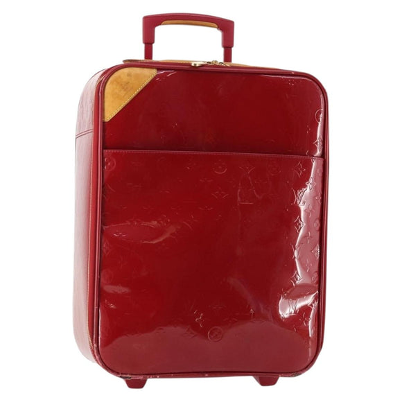 LOUIS VUITTON Monogram Vernis Pegas 45 suitcase Pomme D'amour M91278 Auth kk662