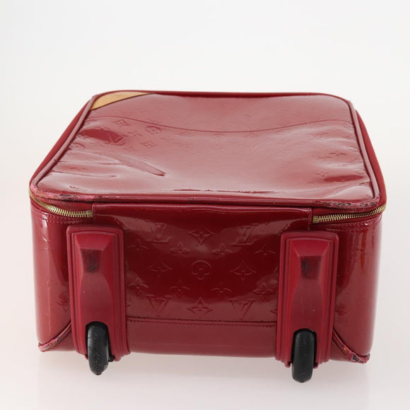 LOUIS VUITTON Monogram Vernis Pegas 45 suitcase Pomme D'amour M91278 Auth kk662