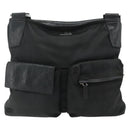 GUCCI Shoulder Bag Canvas Black Silver 169937 Auth kk663-13