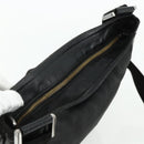 GUCCI Shoulder Bag Canvas Black Silver 169937 Auth kk663-6