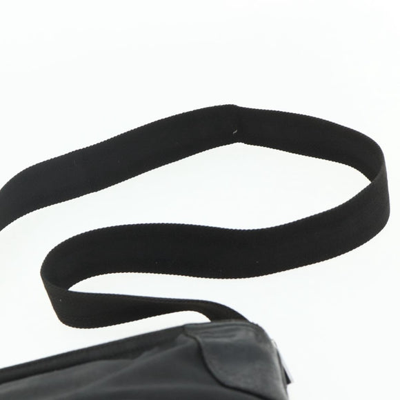 GUCCI Shoulder Bag Canvas Black Silver 169937 Auth kk663