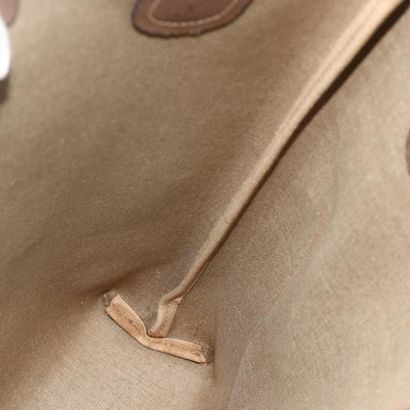 GUCCI GG Supreme Web Sherry Line Tote Bag PVC Beige Gold 39 02 003 Auth kk669A