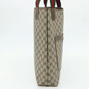 GUCCI GG Supreme Web Sherry Line Tote Bag PVC Beige Gold 39 02 003 Auth kk669A-3