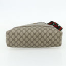 GUCCI GG Supreme Web Sherry Line Tote Bag PVC Beige Gold 39 02 003 Auth kk669A-5
