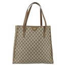 GUCCI GG Supreme Tote Bag PVC Beige Gold 40 02 998 Auth kk670-13