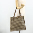 GUCCI GG Supreme Tote Bag PVC Beige Gold 40 02 998 Auth kk670-21