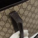 GUCCI GG Supreme Tote Bag PVC Beige Zilver 114595 Auth kk671-10