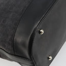 CELINE C Macadam Canvas Tote Bag Black Silver Auth kk672-16