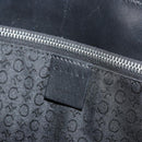 CELINE C Macadam Canvas Tote Bag Black Silver Auth kk672-10
