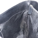 CELINE C Macadam Canvas Tote Bag Black Silver Auth kk672-18