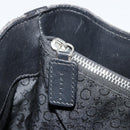 CELINE C Macadam Canvas Tote Bag Black Silver Auth kk672-19