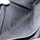 CELINE C Macadam Canvas Tote Bag Black Silver Auth kk672-20
