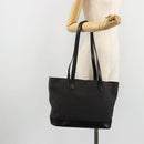 CELINE C Macadam Canvas Tote Bag Black Silver Auth kk672-22