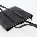 CELINE C Macadam Canvas Tote Bag Black Silver Auth kk672-6