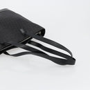 CELINE C Macadam Canvas Tote Bag Black Silver Auth kk672-7