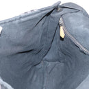 HERMES Fourre Tout Basses MM Shoulder Bag Cotton Black Silver Auth kk673-19
