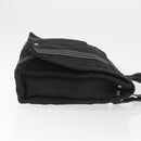HERMES Fourre Tout Basses MM Shoulder Bag Cotton Black Silver Auth kk673-3