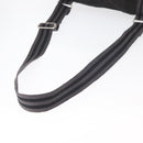 HERMES Fourre Tout Basses MM Shoulder Bag Cotton Black Silver Auth kk673-7