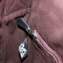 HERMES Fourre Tout Bassas PM Shoulder Bag Cotton Bordeaux Silver Auth kk674-18