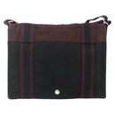 HERMES Fourre Tout Bassas PM Shoulder Bag Cotton Bordeaux Silver Auth kk674-2