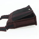 HERMES Fourre Tout Bassas PM Shoulder Bag Cotton Bordeaux Silver Auth kk674-4