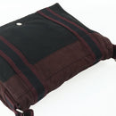 HERMES Fourre Tout Bassas PM Shoulder Bag Cotton Bordeaux Silver Auth kk674-6
