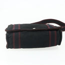 HERMES Fourre Tout Bassas PM Shoulder Bag Cotton Bordeaux Silver Auth kk674-9