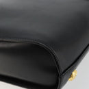 Salvatore Ferragamo Shoulder Bag Leather Black Gold Auth kk677-15