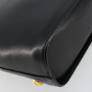 Salvatore Ferragamo Shoulder Bag Leather Black Gold Auth kk677-16