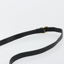 Salvatore Ferragamo Shoulder Bag Leather Black Gold Auth kk677-8