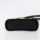 Salvatore Ferragamo Shoulder Bag Leather Black Gold Auth kk677-5