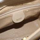 GUCCI Bamboo Hand Bag Leather 2way Beige Gold 000 2122 0316 Auth kk679-14