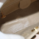 GUCCI Bamboo Hand Bag Leather 2way Beige Gold 000 2122 0316 Auth kk679-15