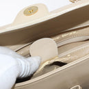 GUCCI Bamboo Hand Bag Leather 2way Beige Gold 000 2122 0316 Auth kk679-20