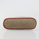 HERMES Bolide Pouch Wool Beige Silver Auth kk683V-7