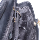 GUCCI Bamboo Hand Bag Leather 2way Black Gold 002 2855 0322 0 Auth kk684-18